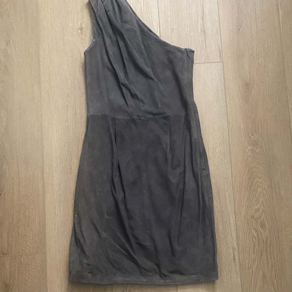 Jimmy Choo for H&M One-Shoulder Suede Dress